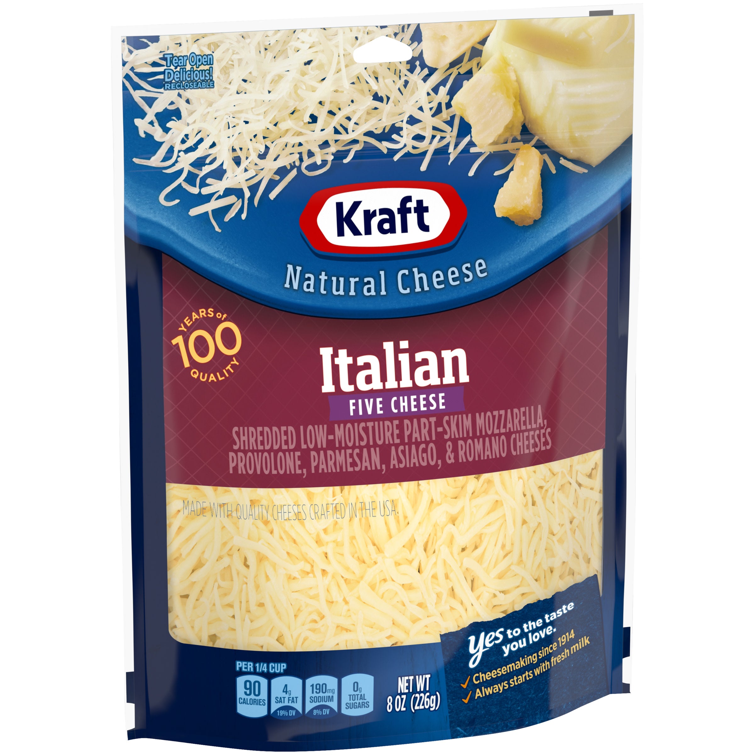 Kraft Italian Five Cheese Blend Shredded Cheese