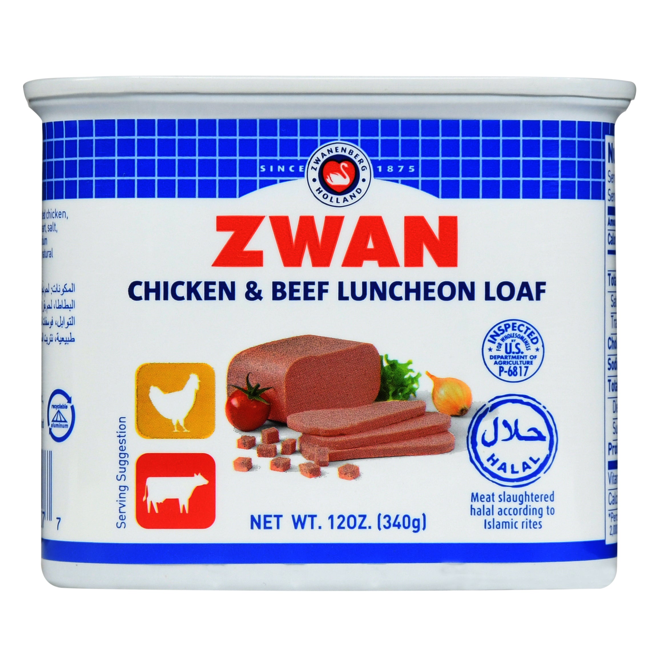 Zwan Chicken & Beef Luncheon Meat