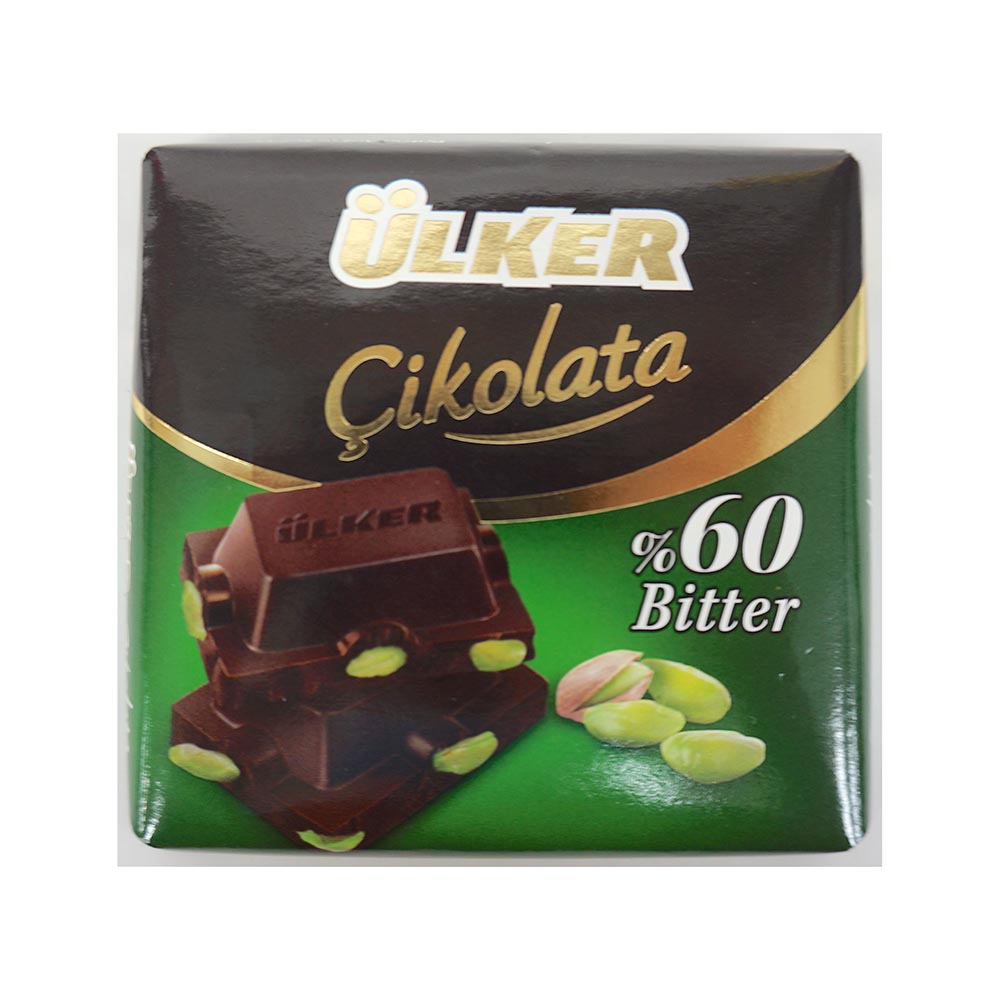 Ulker Golden Bitter Sweet With Pistachio Chocolate Bars