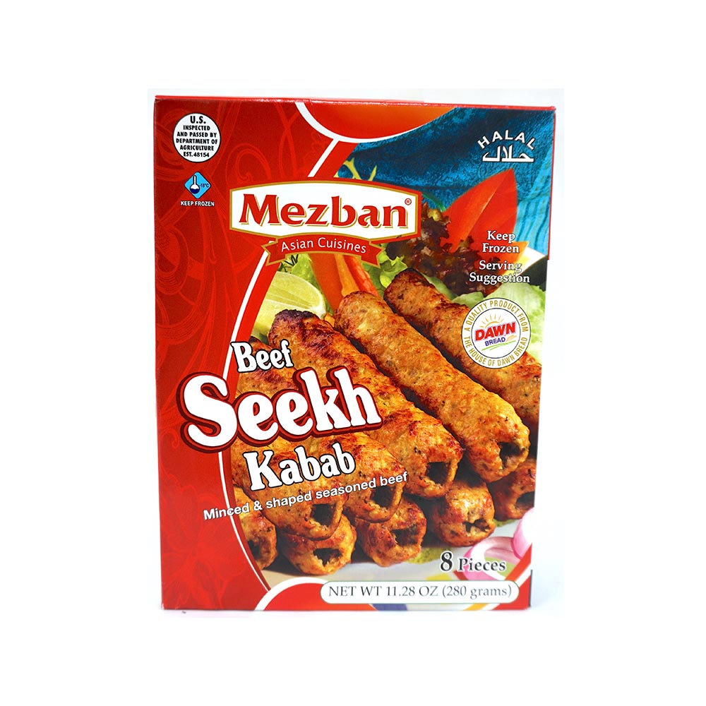 Mezban Beef Seekh Kabab